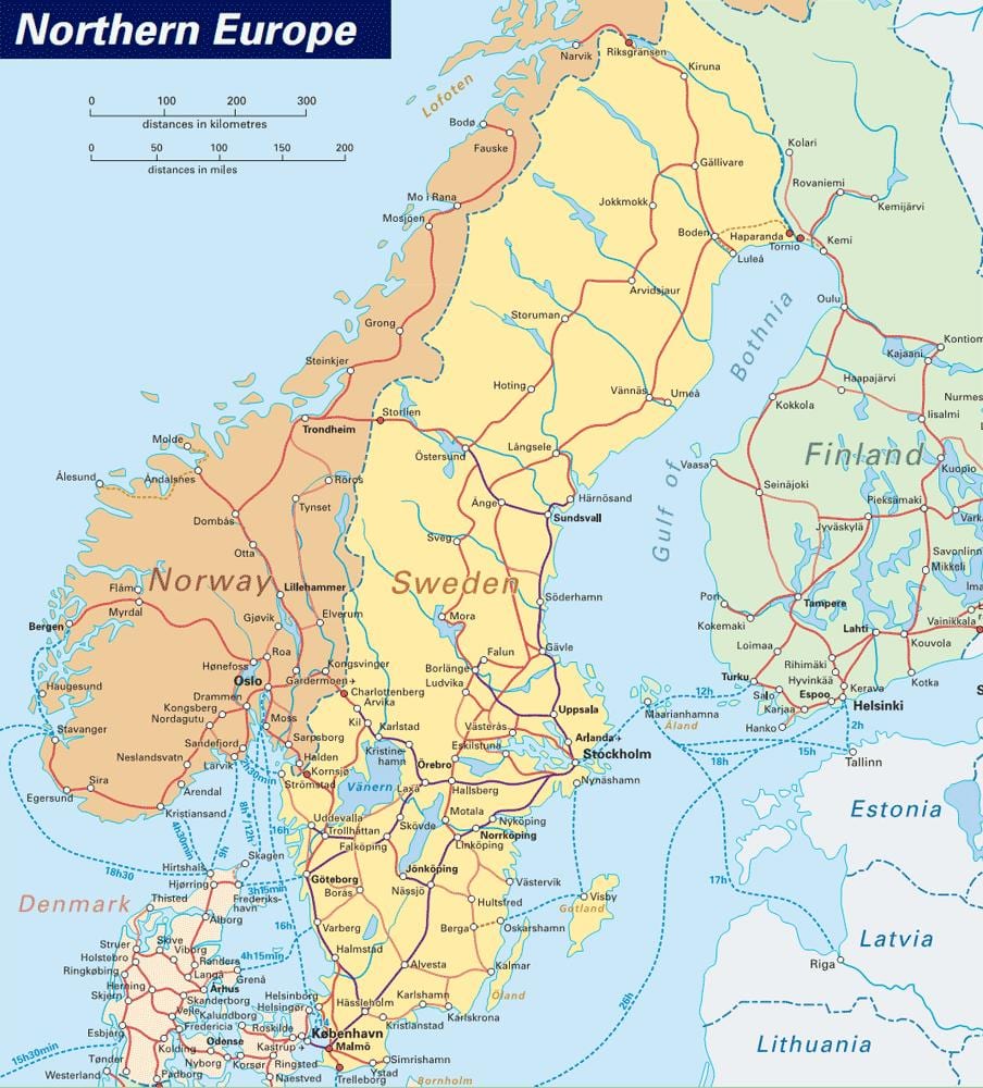zemljevid narvik Norveška