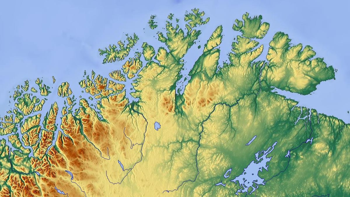 severno Norveško zemljevid