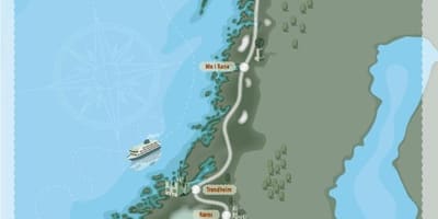 Kamp na Norveškem zemljevid