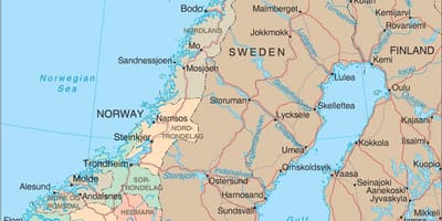 Norveška provincah zemljevid