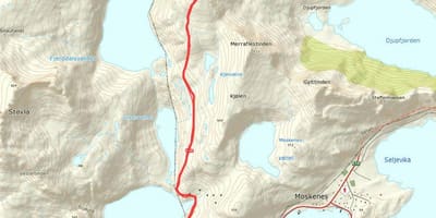 Zemljevid Norveška pohodniške poti
