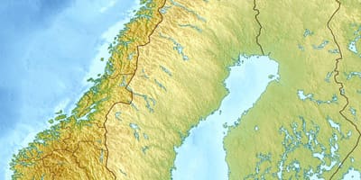 Norveška topo zemljevid