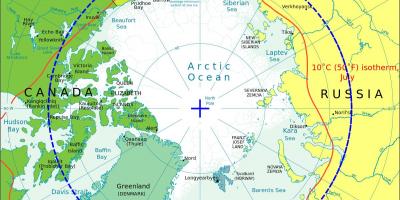Arktični Norveška zemljevid