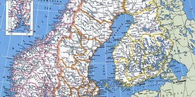 Zemljevid za podrobni Norveška