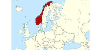 Norveška lokacije na zemljevidu